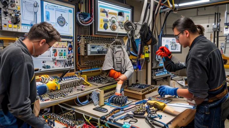 Técnicas essenciais para montagem elétrica em cursos técnicos